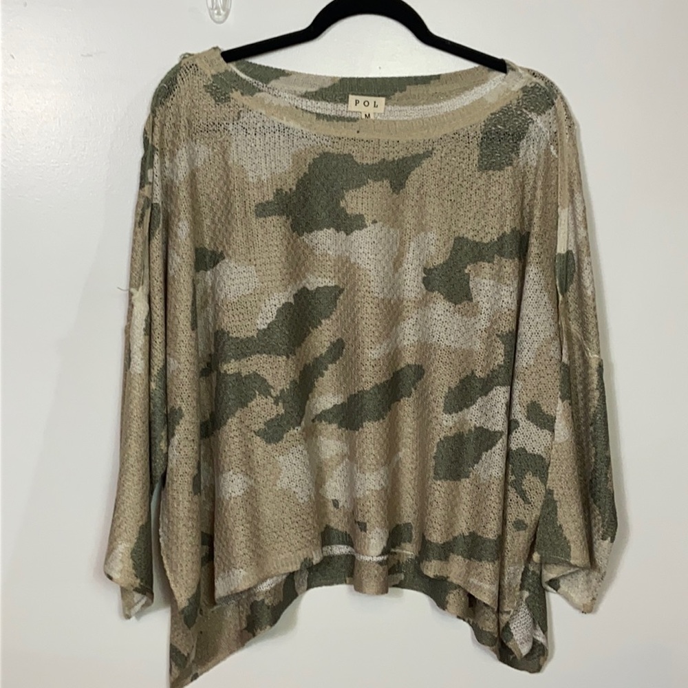 POL Camo Sweater